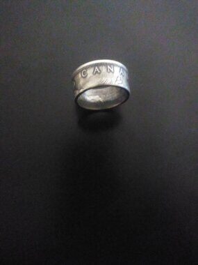 Silver Canadian Dollar Custom Ring, 1965 (1/1)
